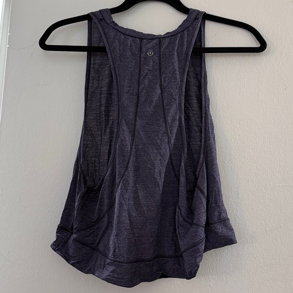 Lululemon Women's Sleeveless Blue Heather Gray Top Size 4 - Picture 2 of 2